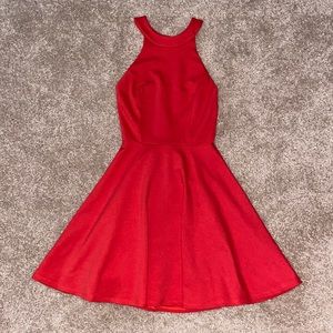 Lulus | Red/Orange Skater Dress